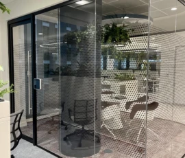 Partition Glass & Framed Door