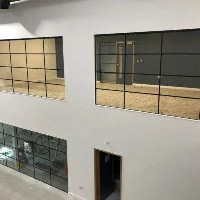 Partition Glass with Crittal Banding