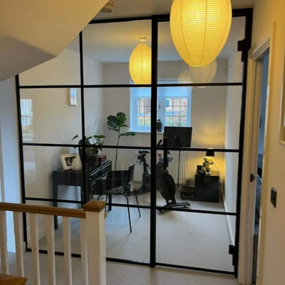 Partition Glass & Glass Door with Crittal